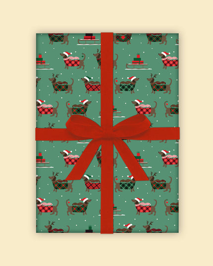 Christmas Dogs Gift Wrap