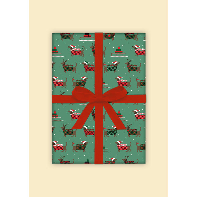 Christmas Dogs Gift Wrap