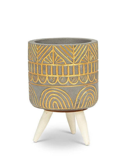Small Gold Arch Tripod Planter-4.5"H *PLANT INCLUDED!!
