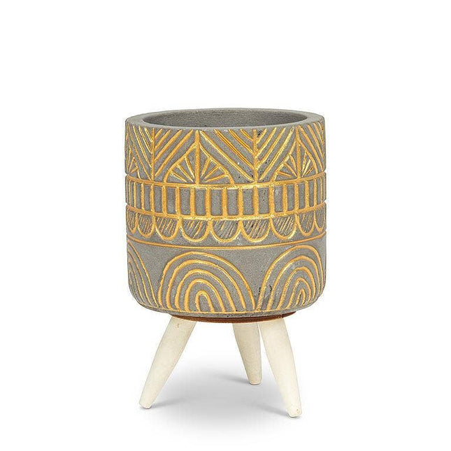Small Gold Arch Tripod Planter-4.5"H *PLANT INCLUDED!!