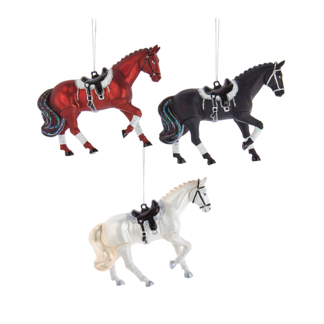 Noble Gems™ Glass Dressage Horse Ornament