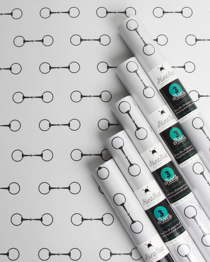 Cream Bits - Equestrian Horse Gift Wrapping Paper