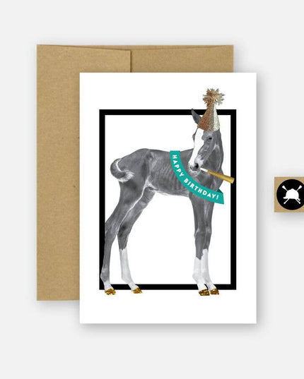 Happy Birthday Equestrian Horse Greeting Card