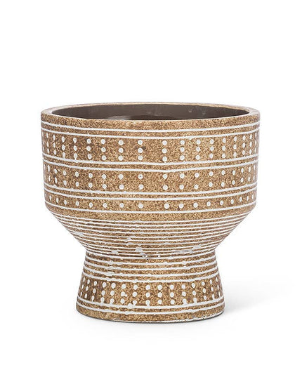 Sm Dotted Pedestal Planter-6.5" *PLANT INCLUDED!!