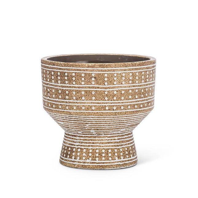 Sm Dotted Pedestal Planter-6.5" *PLANT INCLUDED!!