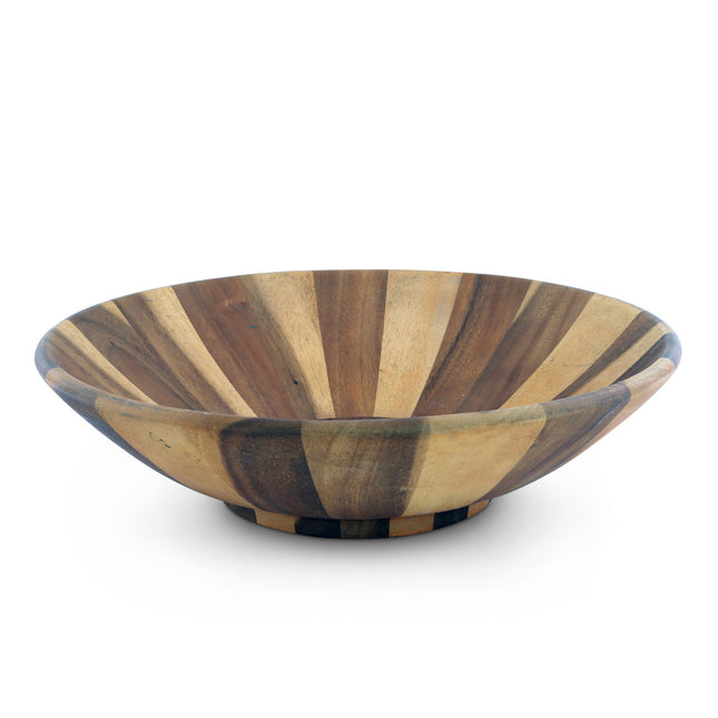 Wok Style Wooden Acacia Salad Bowl Extra Large