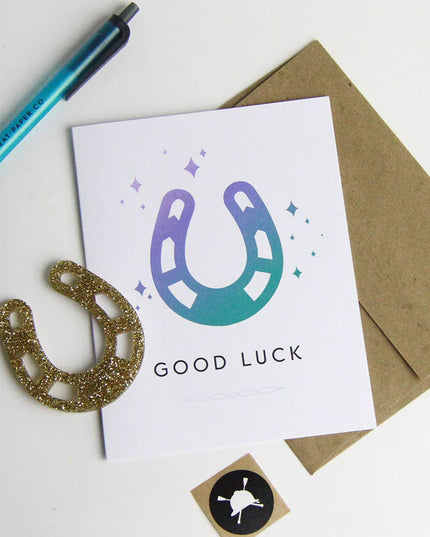 Good Luck Charm Equestrian Horse Greeting Cards-Box of 8