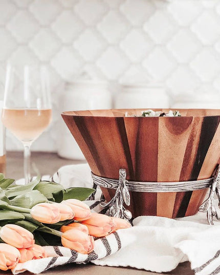 Olive Wood Salad Bowl