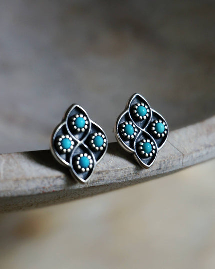 Lucia Turquoise Stud Earrings