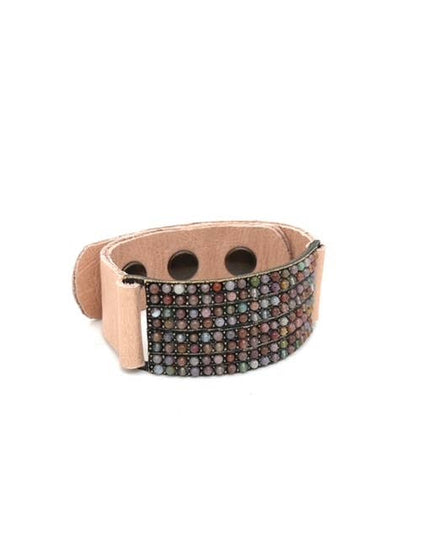 8 Row ID Leather Bracelet