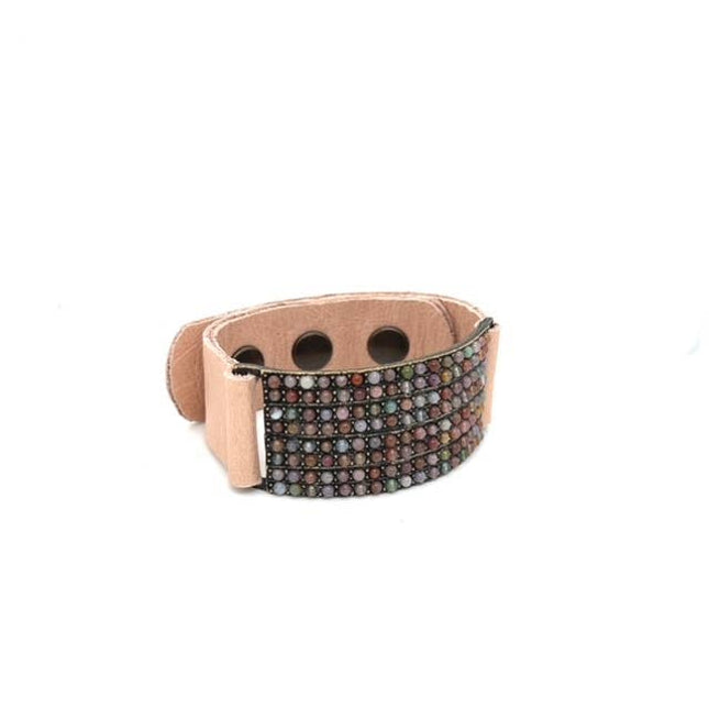 8 Row ID Leather Bracelet