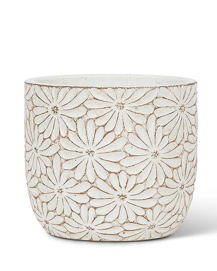 Planter:: Medium White Daisy 4.5" *PLANT INCLUDED!!