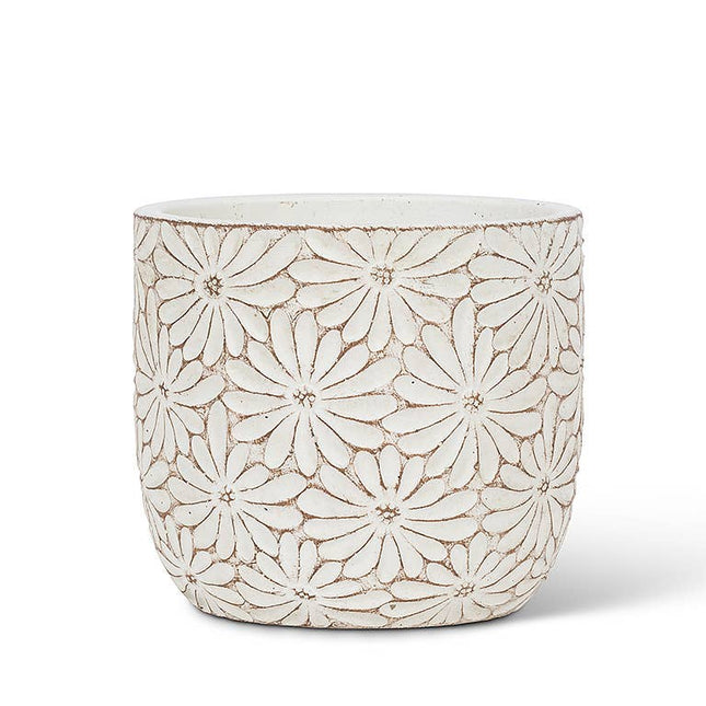 Planter:: Medium White Daisy 4.5" *PLANT INCLUDED!!