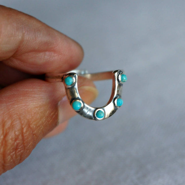 Horseshoe Turquoise Ring