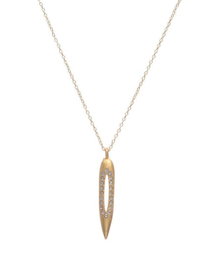 Small Gold Bullet Necklace