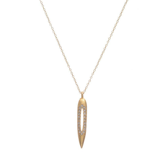 Small Gold Bullet Necklace