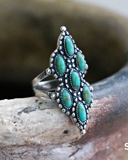 Achilles Turquoise Ring: 8