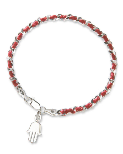Small Hamsa Hand Red String Bendel Bracelet