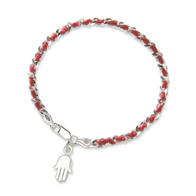 Small Hamsa Hand Red String Bendel Bracelet