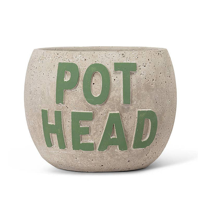 Lg pot Head Planter-6" *PLANT INCLUDED!!
