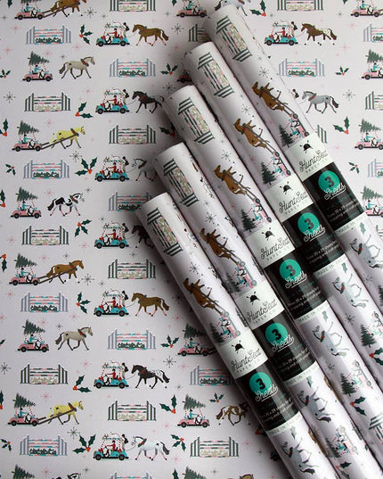 Holiday Horse Show  - Equestrian Horse Gift Wrap Paper