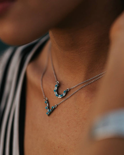 Horseshoe Turquoise Choker Necklace