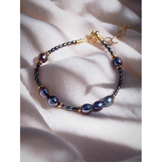 Peacock Pearl Bead Bracelet - Hiwahiwa