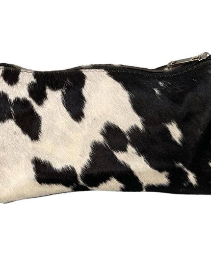 Multi-use Medium Cowhide Pouch. Makeup pouch or Pencil Bag