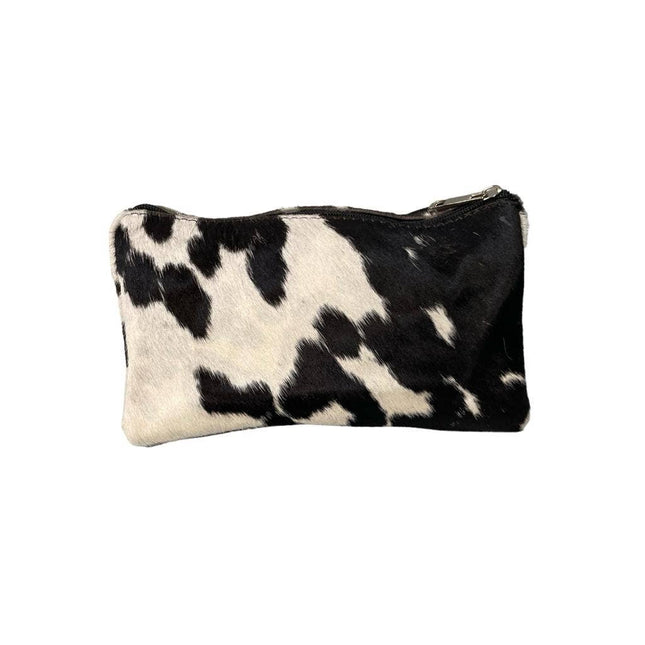 Multi-use Medium Cowhide Pouch. Makeup pouch or Pencil Bag