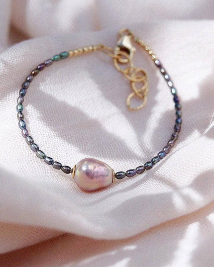 Baroque Pink Pearl Bead Bracelet - Kaimalie