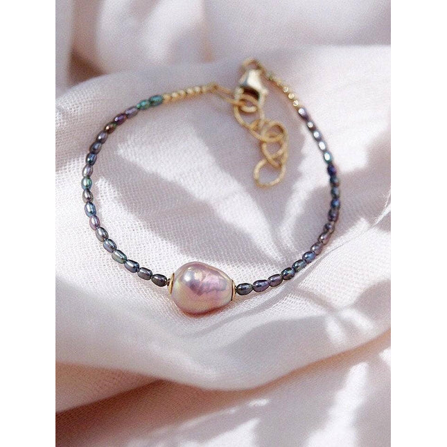 Baroque Pink Pearl Bead Bracelet - Kaimalie