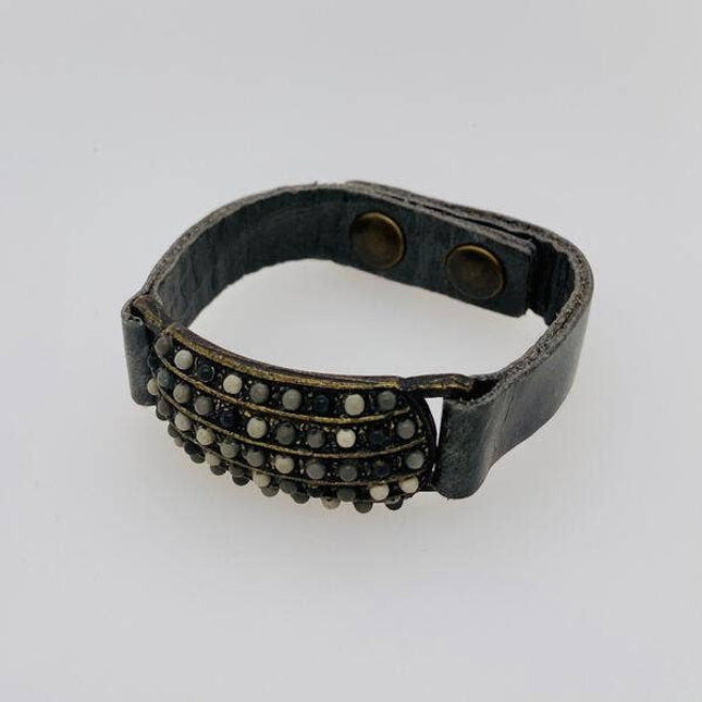 Rectangle Leather Bracelet