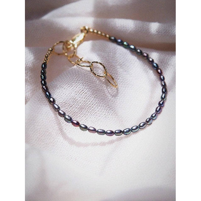 Dainty Black Pearl Bracelet - Maile