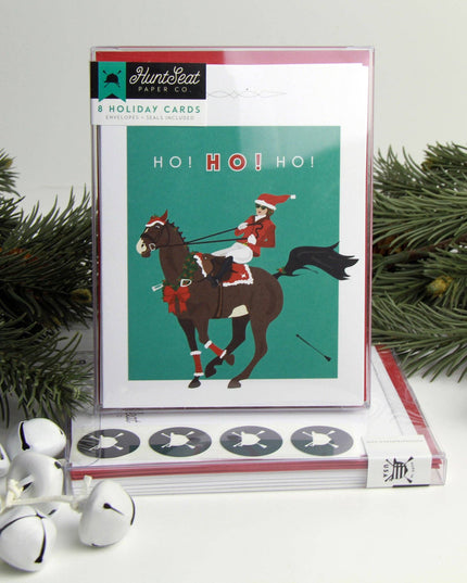 Ho! Ho! Ho! Equestrian Horse Christmas Cards-Box of 8