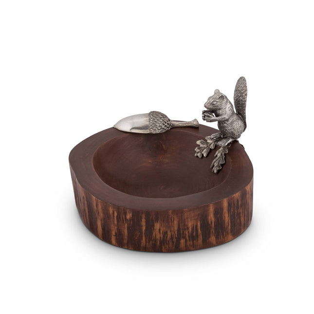Standing Squirrel Nut Bowl & Scoop