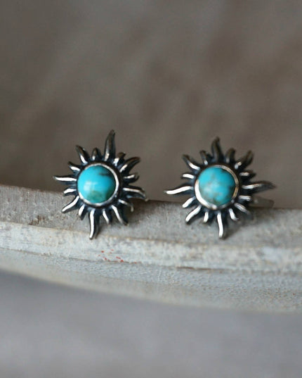 Sunburst Turquoise Earrings
