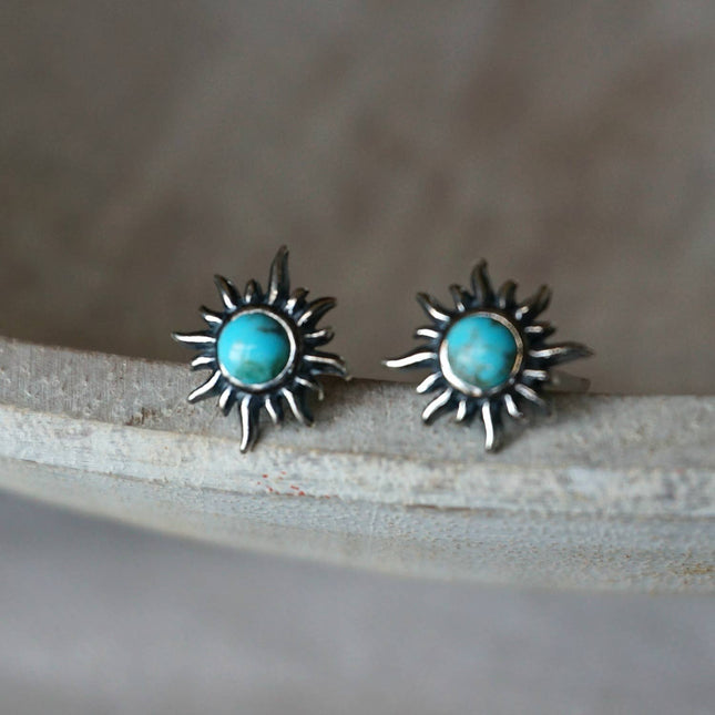 Sunburst Turquoise Earrings