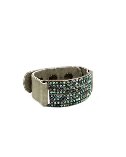 8 Row ID Leather Bracelet