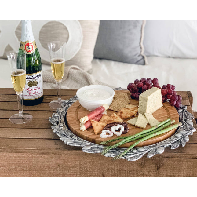 Olive Wood Cheese Set