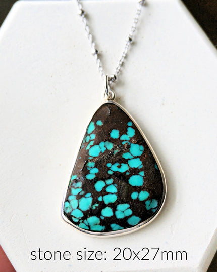 P12 Spiderweb Turquoise Pendant *Limited Edition*