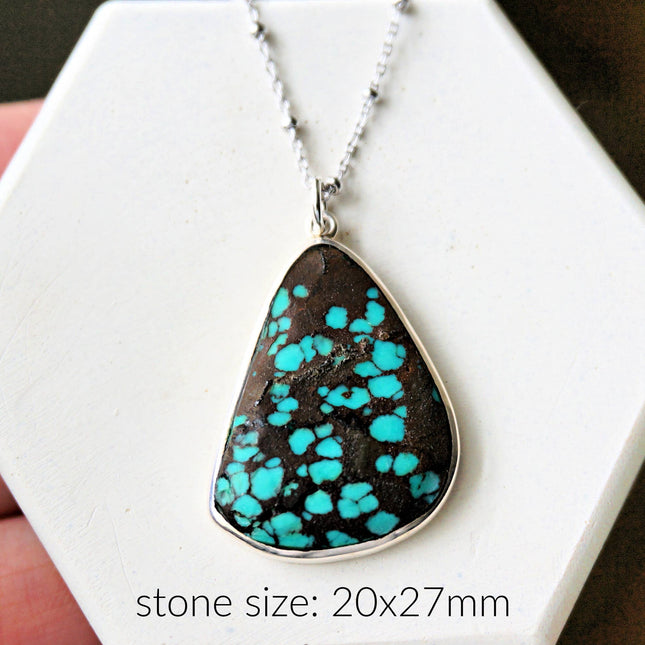P12 Spiderweb Turquoise Pendant *Limited Edition*