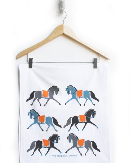 Tea Towel: Dressage Ponies