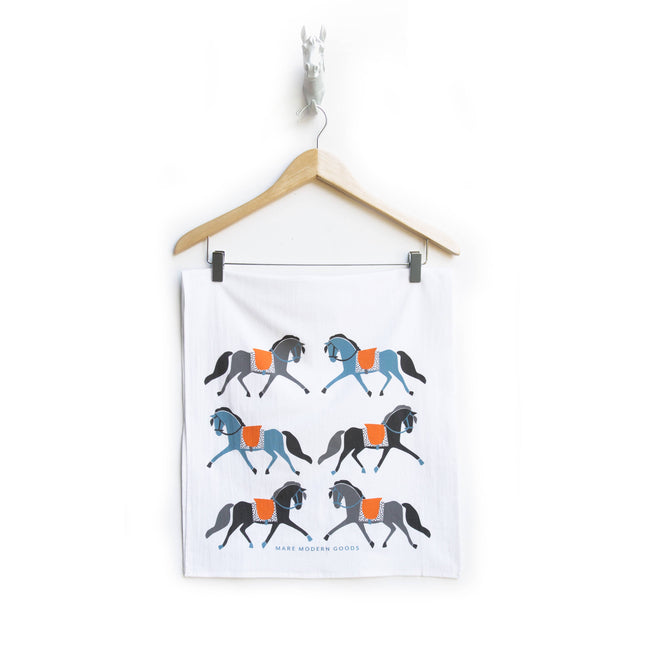 Tea Towel: Dressage Ponies
