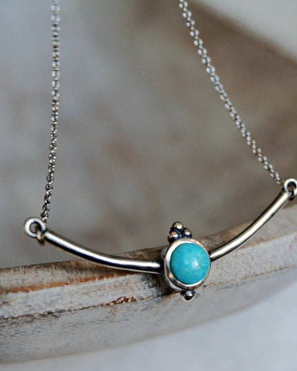 Aindrea Turquoise Silver Necklace